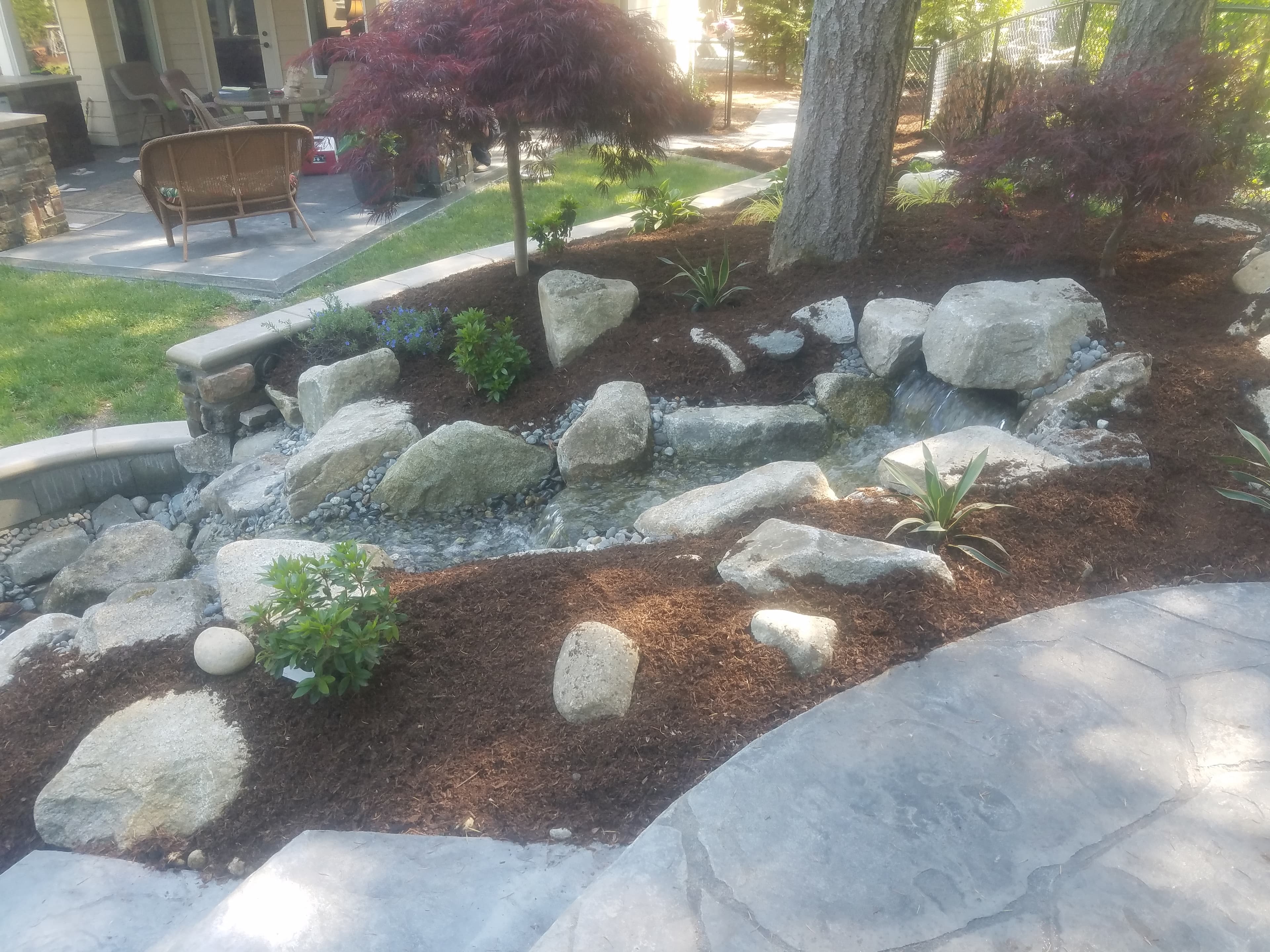hardscaping, landscaping, concrete, garden, mulch, stones, clean-up - 20180515_150051.jpg